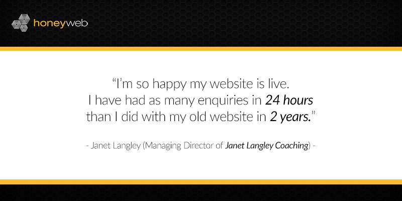 Janet Langley Coaching NEW Website & Testimonial