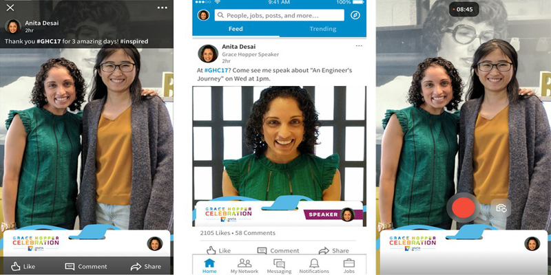 LinkedIn’s Adding Snapchat-Like Geofilters for Conferences and Events