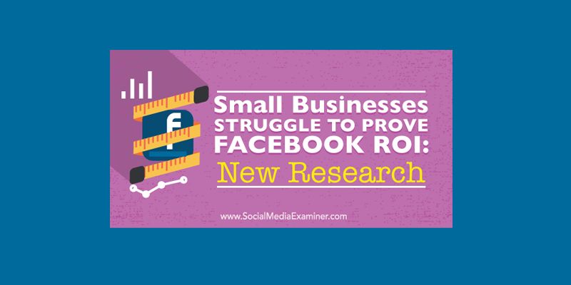 Small Businesses Struggle to Prove Facebook ROI: New Research