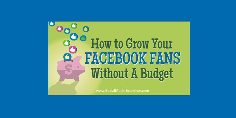 How to Grow Your Facebook Fans Without a Budget