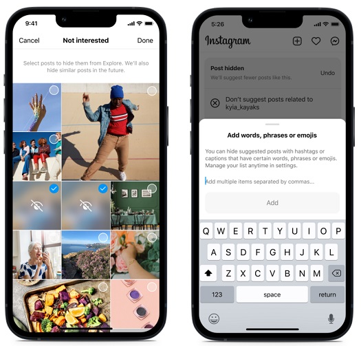 Instagram Launches New Tools to Help Refine Content Recommendations