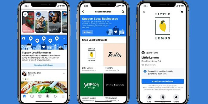 Facebook Adds Gift Card Discovery Tool, Service Impact Listing to Help Business Impacted by COVID-19