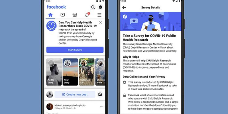 Facebook Provides Location-Tracking Maps, New User Surveys for COVID-19 Research