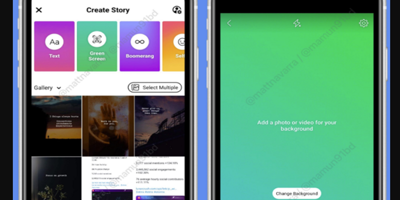 Facebook Tests New ‘Green Screen’ Creation Option for Facebook Stories