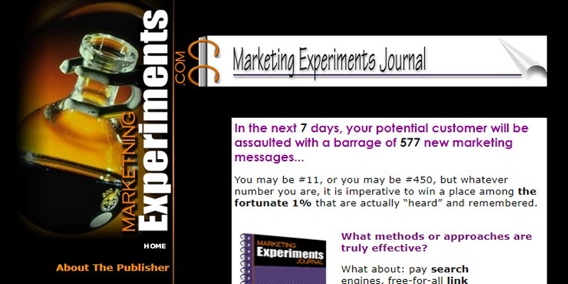 Most Popular Marketing Experiments Conversion Optimization A/B Testing And Value Proposition Content