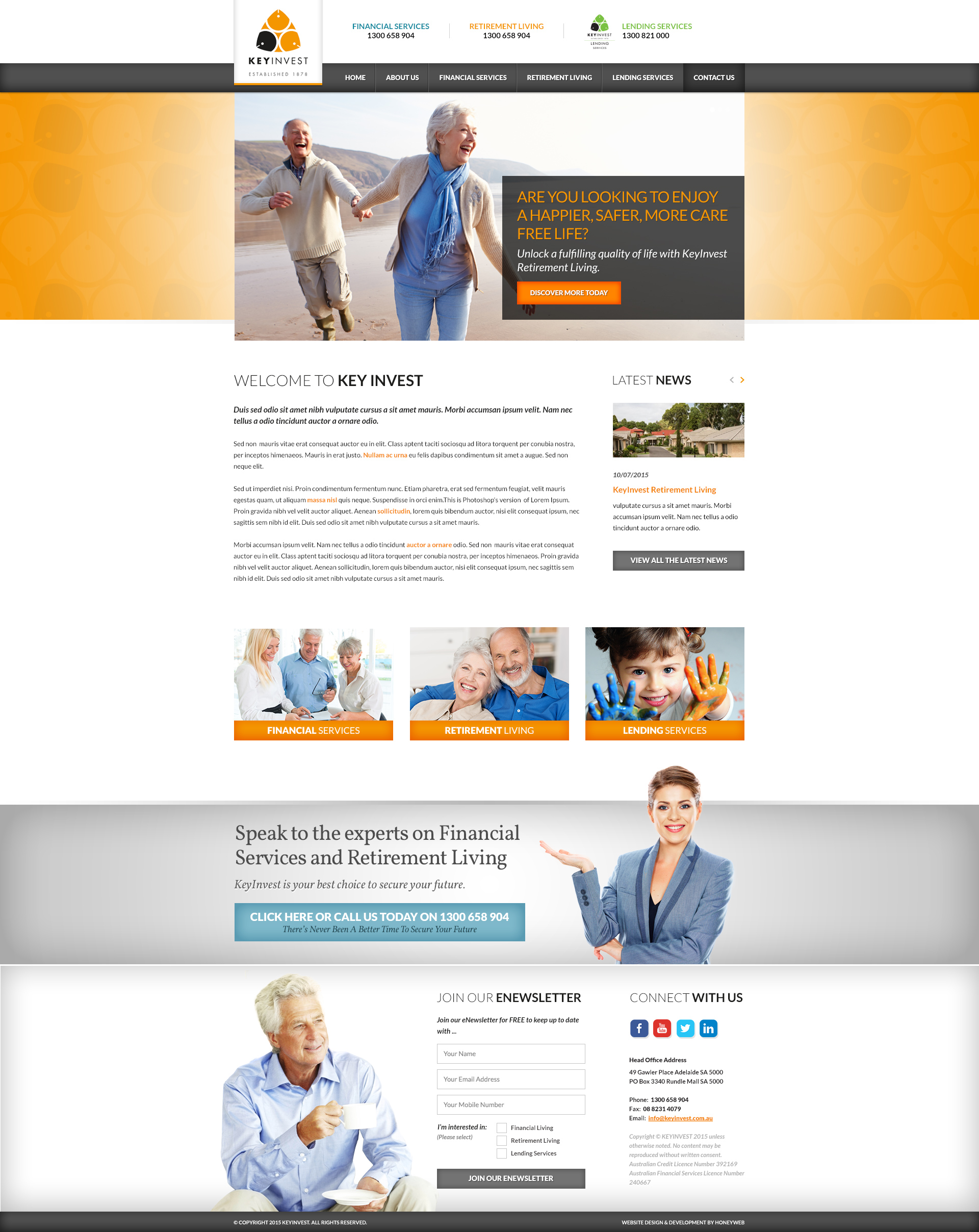 Check out the NEW KeyInvest Website Designed & Constructed by Honeyweb