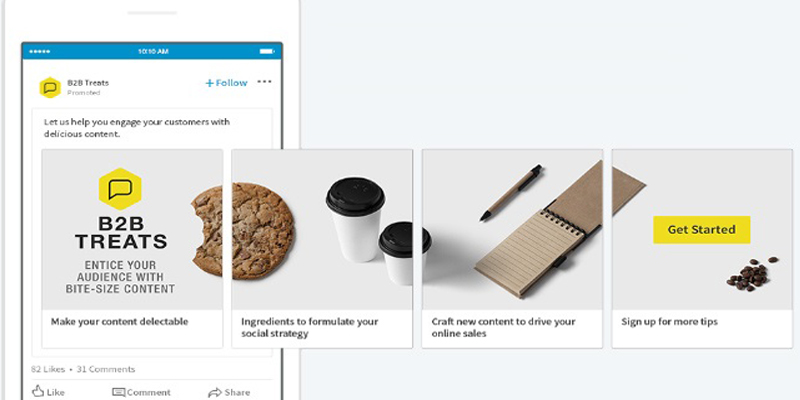 LinkedIn Adds Carousel Ads for Sponsored Content