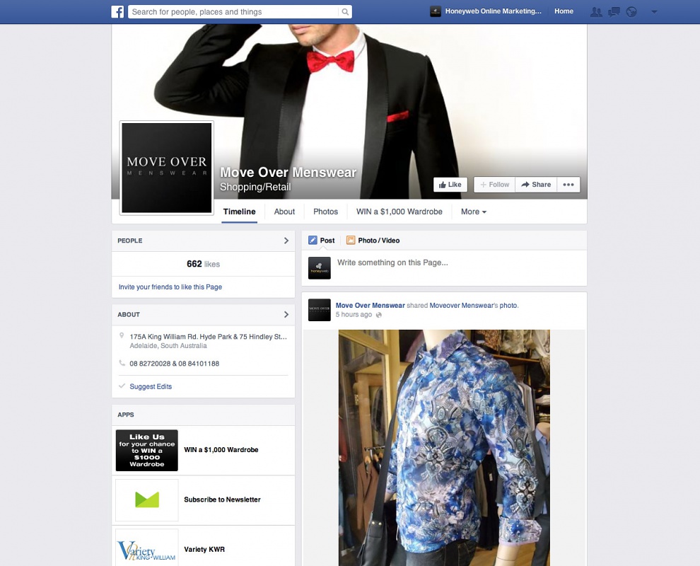 Move Over Menswear - Facebook Business Pages