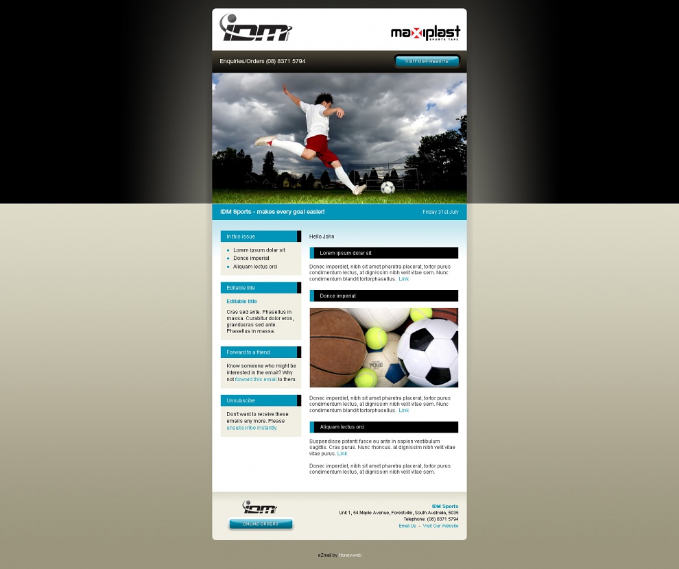 IDM Sports - Email Marketing
