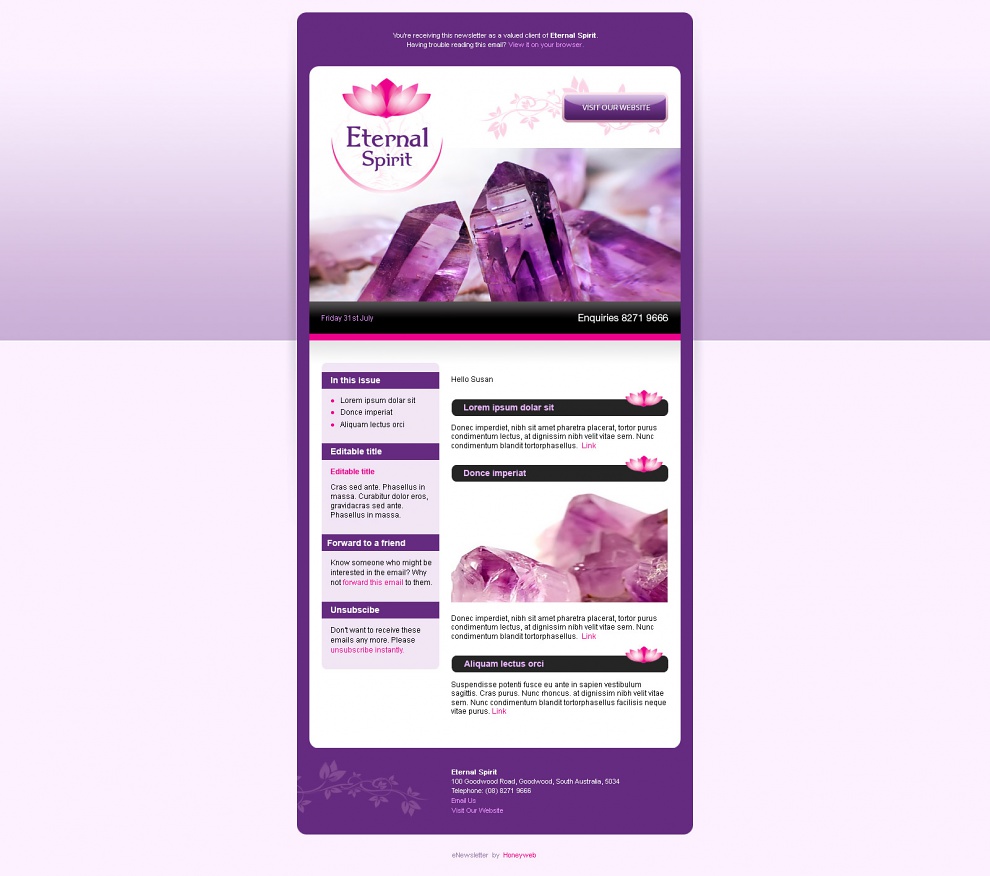 Eternal Spirit - Email Marketing