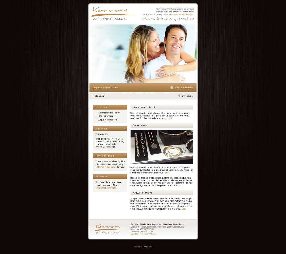 Karrans of Hyde Park - Email Marketing