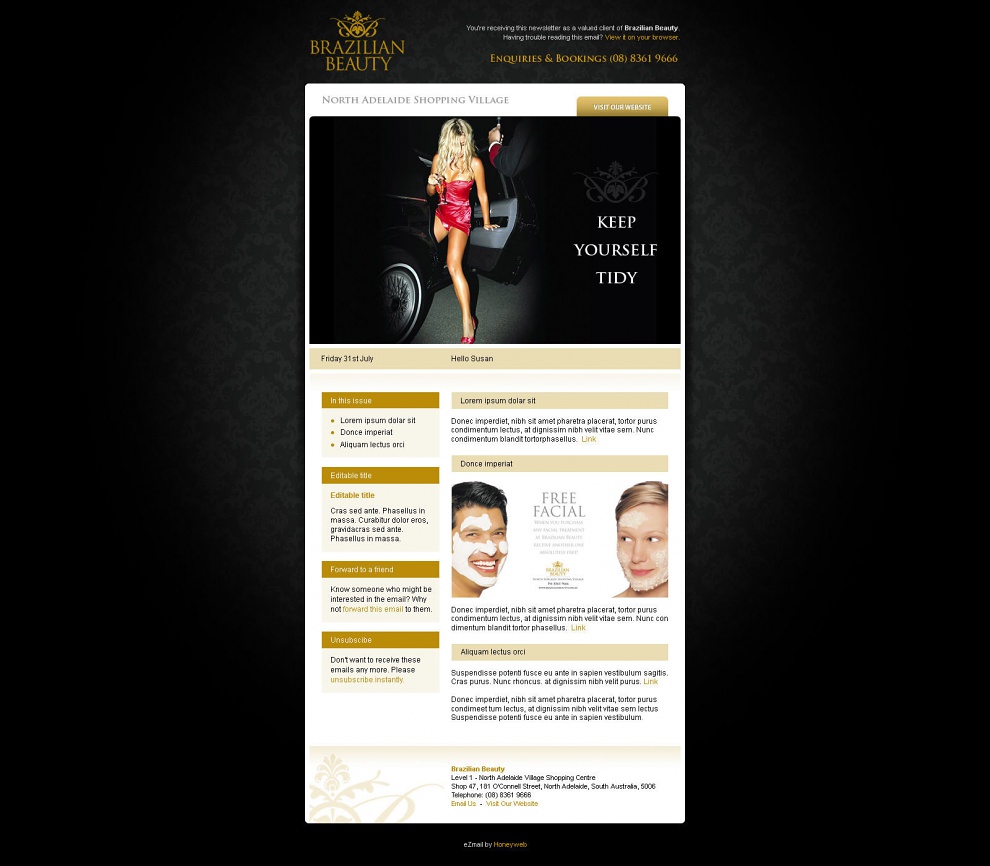 Brazilian Beauty - Email Marketing