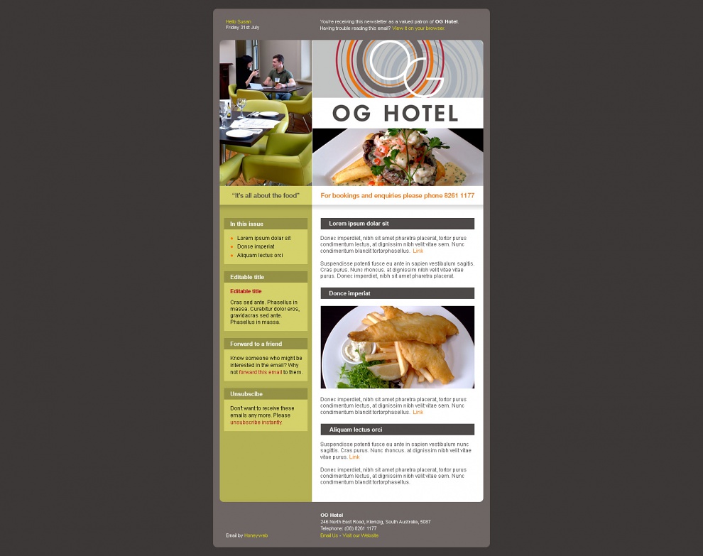 OG Hotel - Email Marketing
