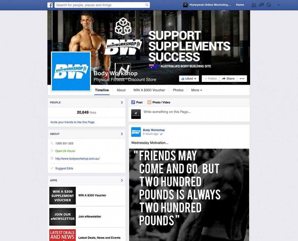 Body Workshop - Facebook Business Pages