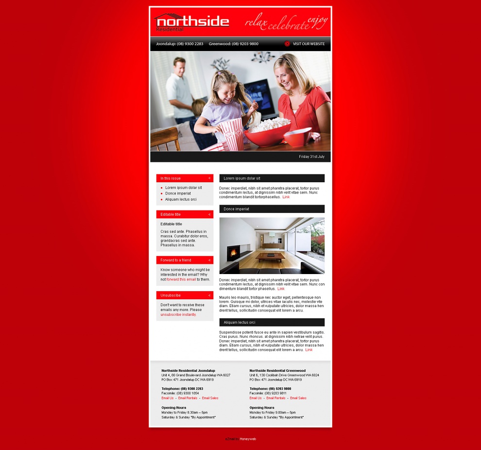 Northside Residential - Email Marketing