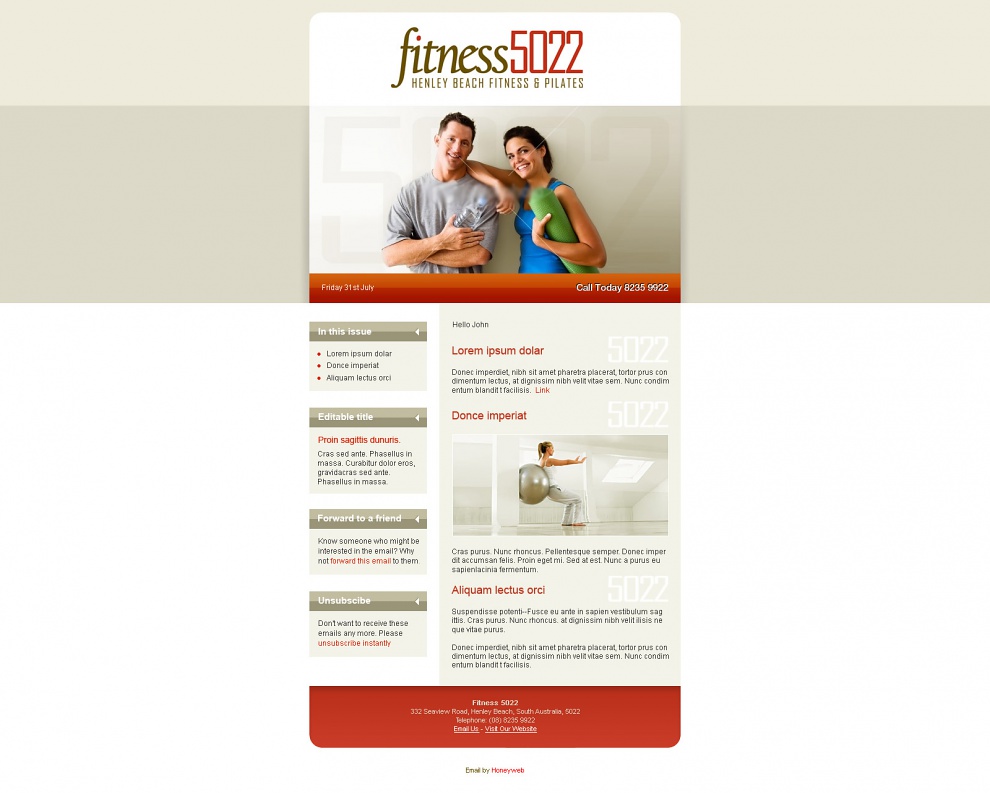 Fitness 5022 - Email Marketing