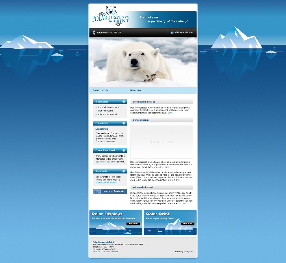 Polar Displays & Print - Email Marketing