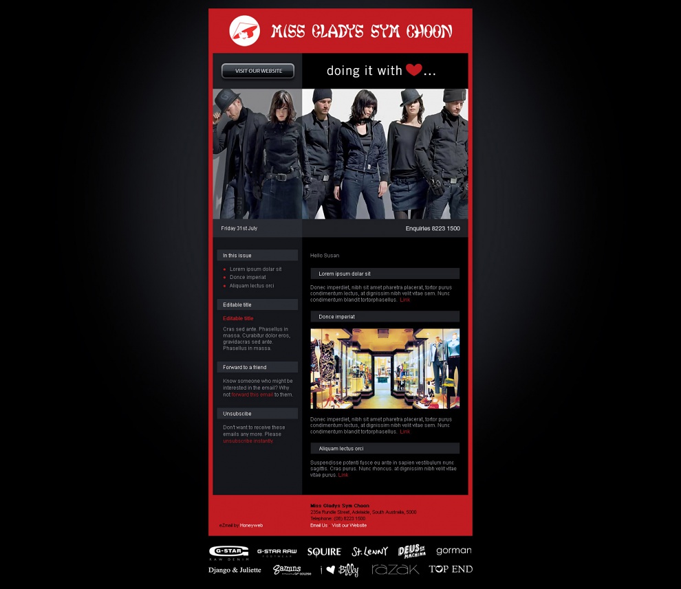 Miss Gladys Sym Choon - Email Marketing