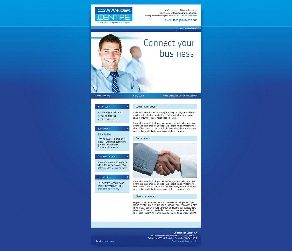Commander Centre SA - Email Marketing