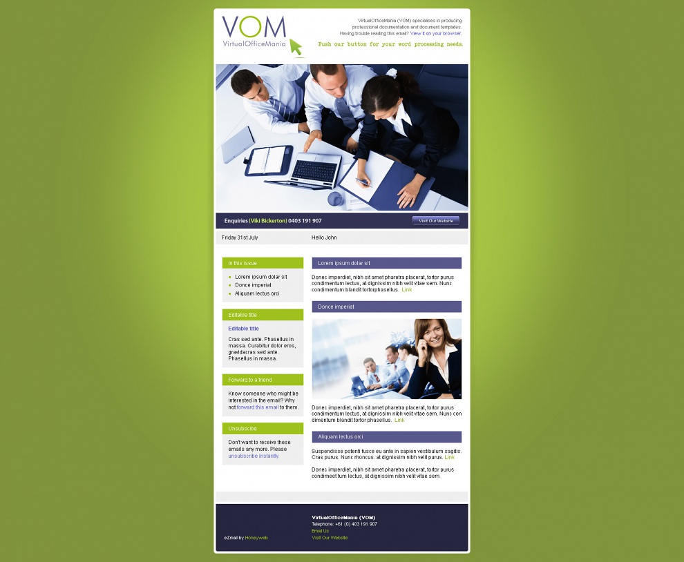 Virtual Office Mania - Email Marketing