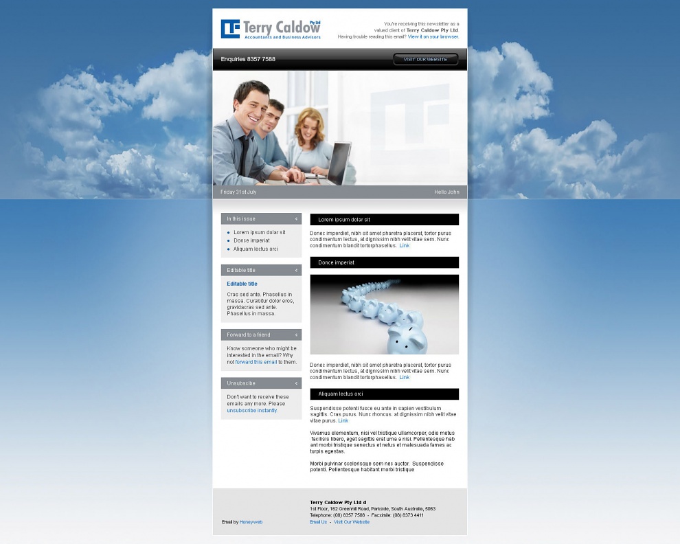 Terry Caldow - Accountants & Business Advisors - Email Marketing