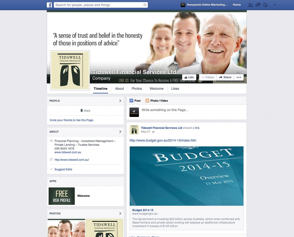 Tidswell Financial Services - Facebook Business Pages