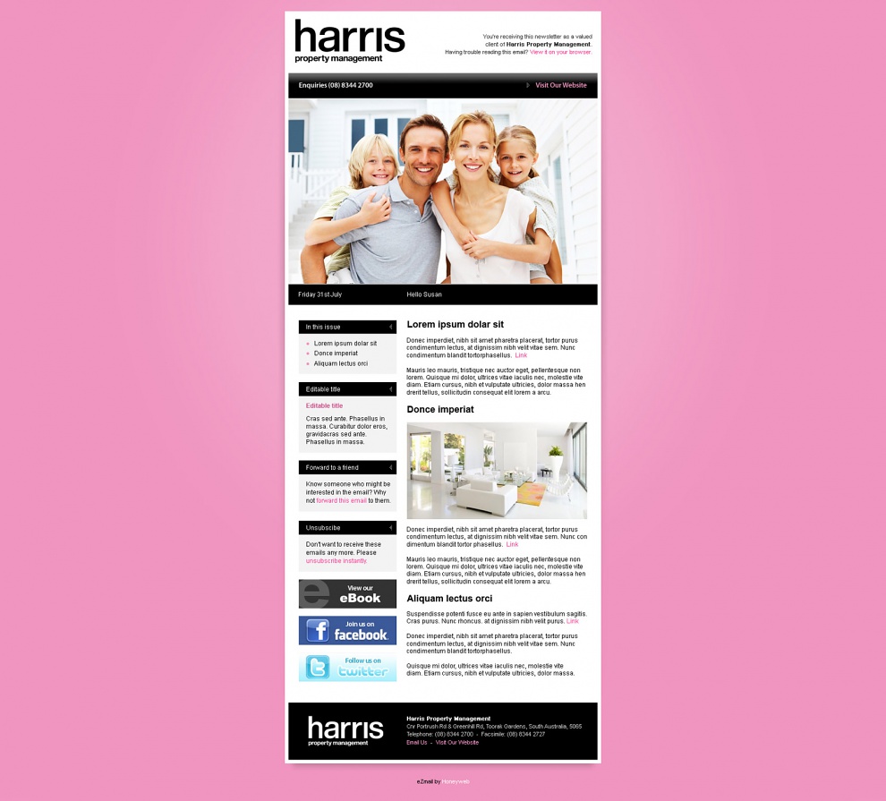 Harris Property Management - Email Marketing